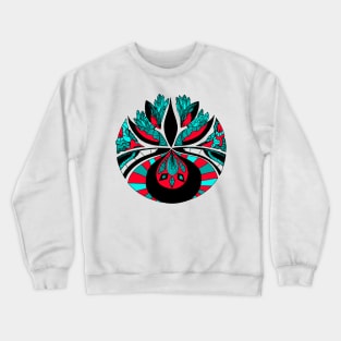 Turqred Abstract Motif Crewneck Sweatshirt